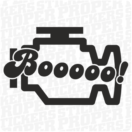 CHECK Booooo NAKLEJKA